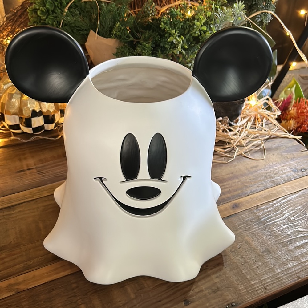 Pottery Barn Kids Disney Mickey Mouse Ghost Candy Bowl 👻🎃💀 - Picture 3 of 10